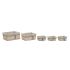 Set de Coșuri DKD Home Decor 48 x 38 x 13 cm Poliester Spirale (5 Unități)