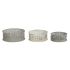 Set de Coșuri DKD Home Decor 43 x 42 x 17 cm Metal Aluminiu Vintage