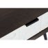 Noptieră DKD Home Decor 45 x 38 x 50 cm Negru Metal Alb Lemn de mango Wengue