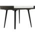 Noptieră DKD Home Decor 45 x 38 x 50 cm Negru Metal Alb Lemn de mango Wengue