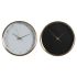 Stolní hodiny DKD Home Decor 25,7 x 4,2 x 25,7 cm Femeie Auriu* Aluminiu (2 Unități)