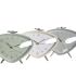 Ceas Deșteptător DKD Home Decor 11,5 x 4 x 10 cm Metal PVC Vintage (3 Piese)
