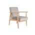 Fotoliu DKD Home Decor 63 x 68 x 81 cm Natural Gri Bej Pin