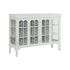 Servantă DKD Home Decor Alb Geam Brad 142,5 x 40,5 x 101,5 cm