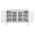Servantă DKD Home Decor Alb Geam Brad 142,5 x 40,5 x 101,5 cm