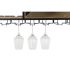 Suport pentru Sticle DKD Home Decor 80 x 24 x 44 cm Brad Natural Negru Metal Maro Lemn MDF