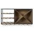 Suport pentru Sticle DKD Home Decor 80 x 24 x 44 cm Brad Natural Negru Metal Maro Lemn MDF