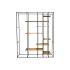 Raft DKD Home Decor Negru Natural Metal Lemn MDF 140 x 33 x 180 cm (1)