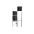 Ghiveci DKD Home Decor Negru Auriu* Metal Față 22 x 22 x 93 cm