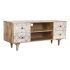 Mobilă TV DKD Home Decor 135 x 40 x 55 cm Natural Alb Lemn de mango