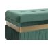 Banchetă DKD Home Decor Albastru Verde Portocaliu Auriu* Lemn MDF 93 x 47 x 45 cm (3 Unități)