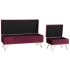 Banchetă DKD Home Decor 110 x 42 x 44 cm Metal Castaniu