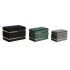 Banchetă DKD Home Decor Negru Auriu* Verde Gri închis Lemn MDF 70 x 40 x 43 cm