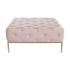 Banchetă DKD Home Decor Roz Auriu* Metal 100 x 100 x 45 cm
