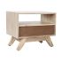 Noptieră DKD Home Decor Alb Natural Lemn de mango 55 x 35 x 45 cm