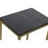 Set de 3 mese DKD Home Decor Negru Auriu* 50 x 35 x 60 cm