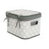 Set de Coșuri DKD Home Decor Alb Gri Bambus Lemn MDF Stele 51 x 35 x 33 cm