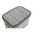 Set de Coșuri DKD Home Decor Alb Gri Bambus Lemn MDF 51 x 35 x 33 cm