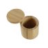 Solniță cu capac DKD Home Decor Natural Bambus 8,5 x 8,5 x 8,5 cm