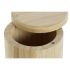 Solniță cu capac DKD Home Decor Natural Bambus 8,5 x 8,5 x 8,5 cm
