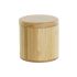 Solniță cu capac DKD Home Decor Natural Bambus 8,5 x 8,5 x 8,5 cm