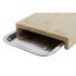 Masă de tăiat DKD Home Decor Natural Bambus Oțel inoxidabil 28 x 21,5 x 4,2 cm