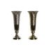 Vază DKD Home Decor Auriu* Argintiu Aluminiu 13 x 13 x 33 cm (2 Unități)