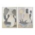 Tablou DKD Home Decor 104 x 4,5 x 143,5 cm Vază Scandinav (2 Unități)