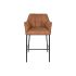Taburet DKD Home Decor Negru Cămilă Metal 59 x 60 x 107 cm