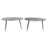 Masa laterală DKD Home Decor Negru Auriu* Aluminiu Alamă 78 x 45 x 40 cm (2 Unități)