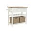 Console DKD Home Decor Bej răchită Lemn de paulownia 88 x 38 x 80 cm