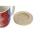 Set de Căni de Cafea DKD Home Decor Multicolor Coral Bambus Dolomite Modern 180 ml