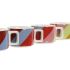 Set de Căni de Cafea DKD Home Decor Alb Multicolor Maro Deschis Metal Bambus Dolomite Modern 260 ml