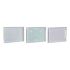 Tavă DKD Home Decor Albastru Verde Liliachiu Lemn MDF Scandi 40 x 30 x 5 cm (3 Unități)