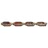 Tavă DKD Home Decor Multicolor Natural Lemn MDF 35 x 35 x 5 cm (4 Unități)