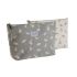 Trusă de Voiaj DKD Home Decor Alb Gri Bumbac 33 x 8 x 21 cm (2 Unități)