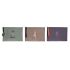 Trusă DKD Home Decor Maro Verde Bordo Pânză Yoga 31 x 1 x 21 cm (3 Unități)