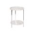 Masa laterală DKD Home Decor Alb Argintiu Metal Lemn MDF 40 x 40 x 53 cm
