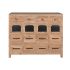 Dulap cu Sertare Home ESPRIT Negru Natural Metal Brad Cottage 110 x 40 x 92,5 cm
