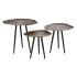 Set de 3 mese Home ESPRIT Negru Auriu* 52 x 39 x 45 cm