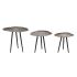 Set de 3 mese Home ESPRIT Negru Auriu* 52 x 39 x 45 cm