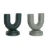 Vază Home ESPRIT Verde Aluminiu 18 x 13 x 19 cm (2 Unități)