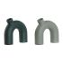 Vază Home ESPRIT Verde Aluminiu 19 x 5 x 17 cm (2 Unități)