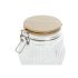 Set de 3 tuburi Home ESPRIT Transparent Silicon Bambus Geam 13,5 x 13,5 x 27 cm