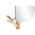 Stojan na klobouky Home ESPRIT Negru Natural Lemn Metal Scandi 33 x 33 x 185 cm
