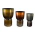 Set de jardiniere Home ESPRIT Gri Cupru Auriu* Metal 40 x 40 x 62 cm