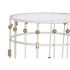 Set de 2 mese Home ESPRIT Alb Auriu* 42 x 42 x 55 cm