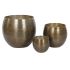 Set de ghivece Home ESPRIT Auriu* Aluminiu 47 x 47 x 40,5 cm