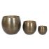 Set de ghivece Home ESPRIT Auriu* Aluminiu 47 x 47 x 40,5 cm