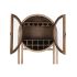 Mobilă Laterală Home ESPRIT Natural Geam Tec Lemn Reciclat 75 x 40 x 182 cm